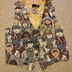Vintage children of the world vest! Size SMALL